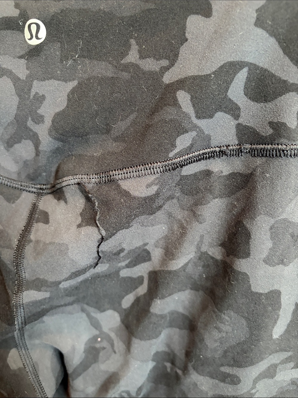 lululemon athletica align Black Camo High-Rise Bike Shorts - Picture 3 of 5